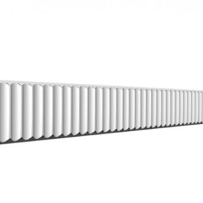 Wave Striped Plaster 3d model