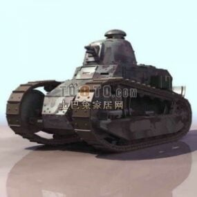 Weapon WW1 Tank 3d-modell