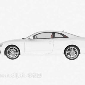 سيارة أودي سيدان بيضاء موديل 3D