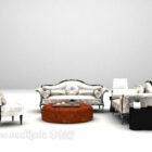 Set Sofa Unta Putih Eropah
