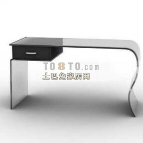 Hvit moderne skrivebord 3d-modell