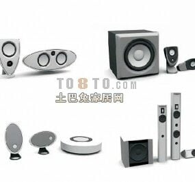 Hifi Speaker Gadget Set 3d model