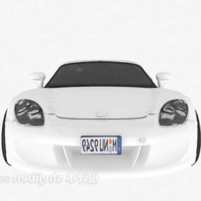 White Luxury Sports Car 3d model