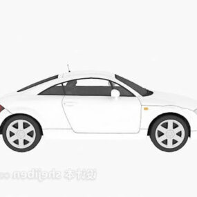 Model 3D pojazdu białego samochodu mody