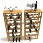 Wine rack 3d model .