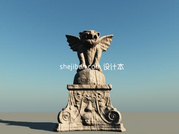 Wing Dog Outdoor-Statue