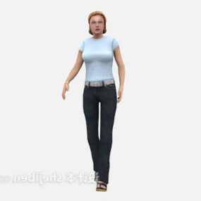 Woman Walking 3d model