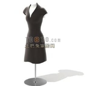 Abbigliamento donna sul modello 3d del manichino