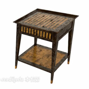 Дерев'яний дитячий кам'яний стіл 3d модель