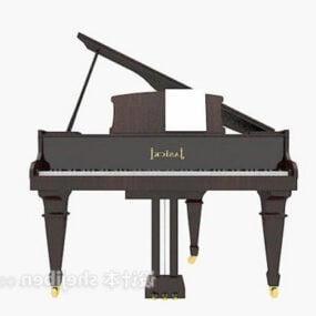 Mô hình 3d Grand Piano gỗ đen