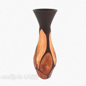 Vas Bunga Model 3d Pot Persegi Panjang