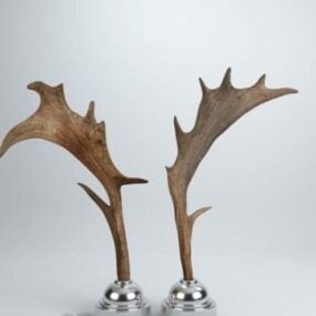 Animal Horn Sculpture Decorative 3d model
