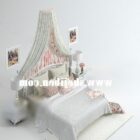 プリンセスベッド家具ホワイトカラー