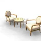 European Hotel Elegant Furniture Chair Table