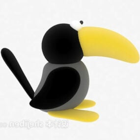 Boneka Mainan Burung Beo model 3d