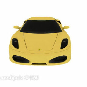 Yellow Sports Car 3d model