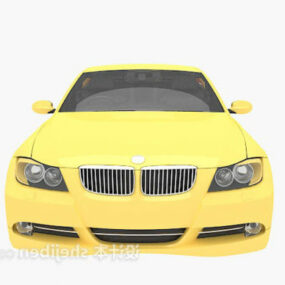 Κίτρινο τρισδιάστατο μοντέλο αυτοκινήτου Bmw Vehicle