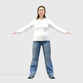 Young Woman 3d model