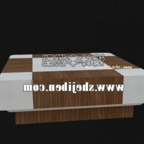 Model 3d Perabot Meja Sisi Katil Bentuk Lengkung
