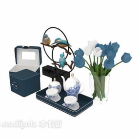 Ancient Chinese Tea Set 3d model