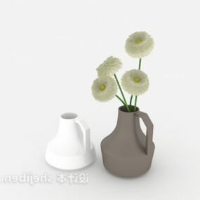 Indoor Plant Pot Koristeellinen 3D-malli