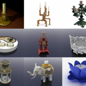 10 bezplatných 3D modelů na svícen - týden 2020-38