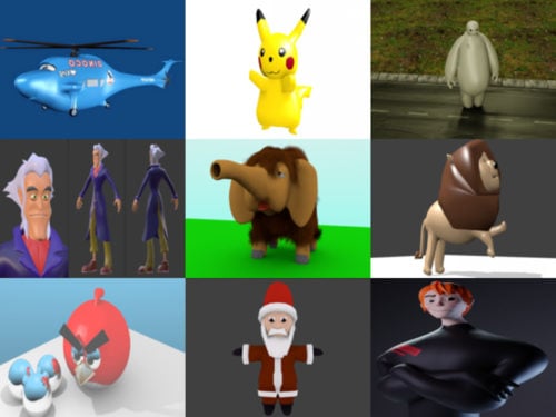 10 Cartoon Blender Free 3D Models – Week 2020-38