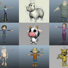 10 бесплатных 3D-моделей Cartoon Rig - неделя 2020-38