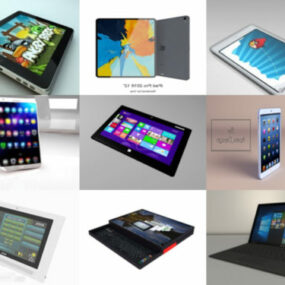 10 digitálních tabletů, kolekce 3D modelů zdarma