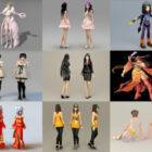10 modelli 3D di personaggi femminili - Settimana 2020-39