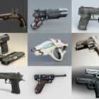 10가지 미용 권총 3D 모델 – 2020-38주