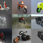 10 Gratis motorcykel Blender 3D-modeller - Uge 2020-40