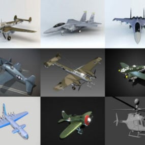 10 เครื่องบินที่สมจริงฟรี Blender โมเดล 3 มิติ - สัปดาห์ 2020-40