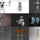 10 Robot zdarma Blender 3D modely - týden 2020-40