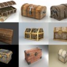 Коллекция из 10 бесплатных 3D-моделей сундуков с сокровищами