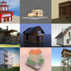12 건물 무료 Blender 3D 모델 – 2020-40 주