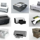 12 Коллекция 3D-моделей офисных принтеров