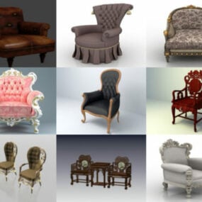 20 klassiske stolfrie 3D-modeller