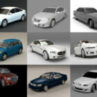 20 個の高品質セダン車無料 3D モデル