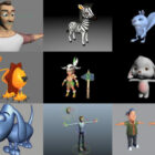 20 Maya Modelos 3D de personajes de dibujos animados - Colección Semana 2020-37