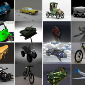 20 Ajoneuvo Blender Ilmaiset 3D-mallit - viikko 2020-40