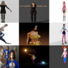 Top 10 Blender Modelos 3D de niña: colección de la semana 2020-37