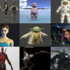 10 personajes principales Obj Modelos 3D - Colección Semana 2020-38