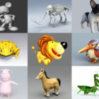 Top 20 dieren OBJ 3D-modellen - Collectie Week 2020-37