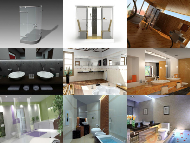 10 3ds Max Bathroom 3D Models – Day 16 Oct 2020