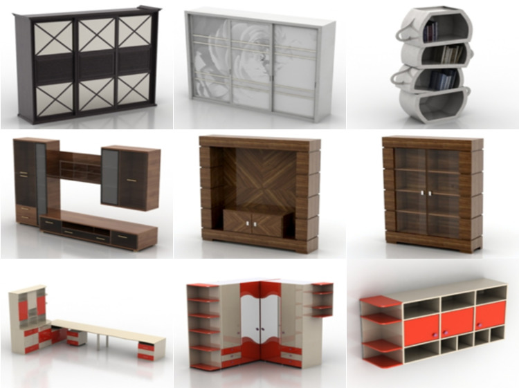 10 3ds Max Cabinet 3D Models – Day 15 Oct 2020