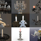10 3ds Max Candlestick Lighting 3D Models – Day 18 Oct 2020