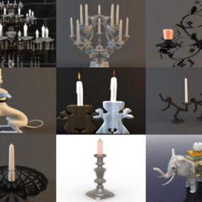 10 3ds Max Modèles 3D d'éclairage chandelier - Jour 18 octobre 2020