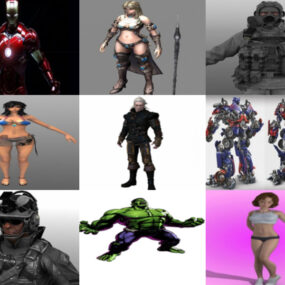 10 3ds Max Modèles 3D de personnages - Jour 16 octobre 2020