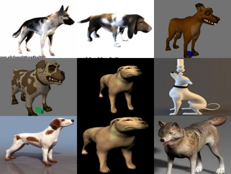 10 3ds Max 3D-modeller för hundar - dag 18 oktober 2020